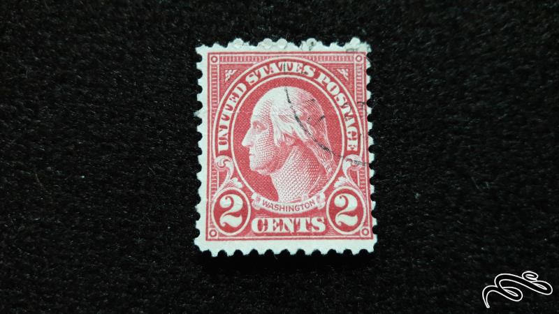 تمبر خارجی قدیمی و کلاسیک ایالات متحده آمریکا   جرج واشنگتن