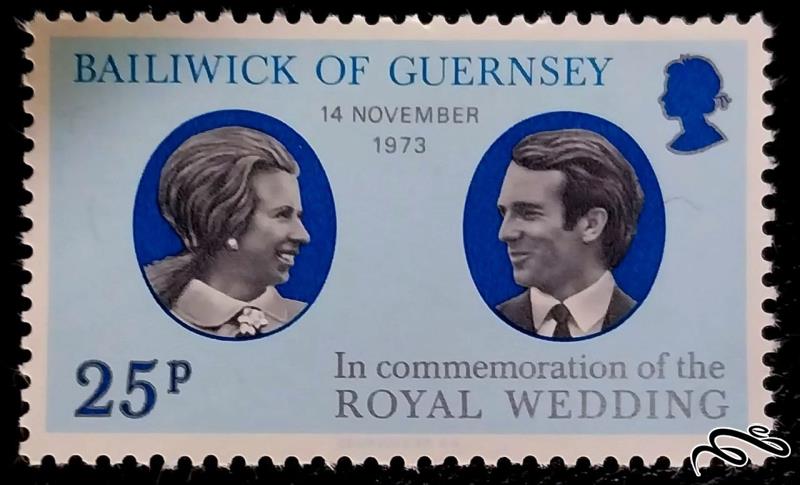 عروسی سلطنتی پرنسس آن و کاپیتان مارک فیلیپس / گرنزی 1973