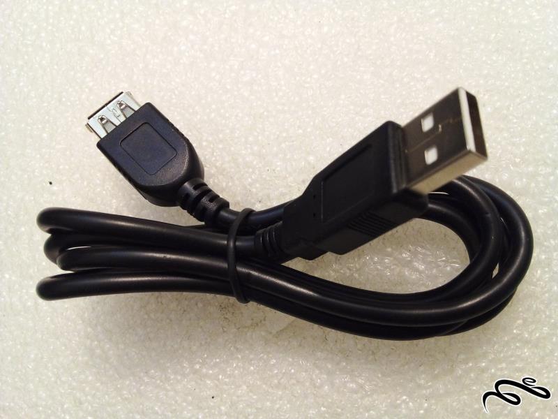 کابل افزایش طول USB با کیفیت حدودا 1/20 متر نری و مادگی (ک 0)(ک 2)12