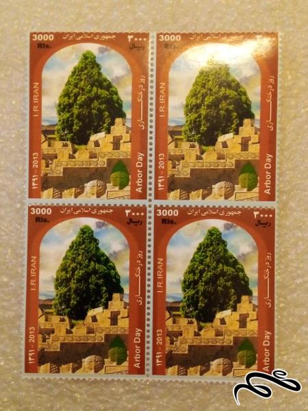 بلوک تمبر 1391 روز درختکاری کمیاب (40)