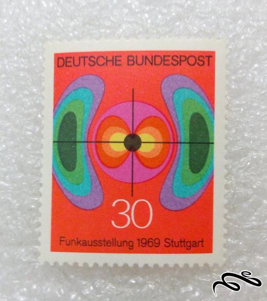 تمبر ارزشمند ۱۹۶۹ آلمان زمینه الکترومغناطیس (۹۹)۲ F