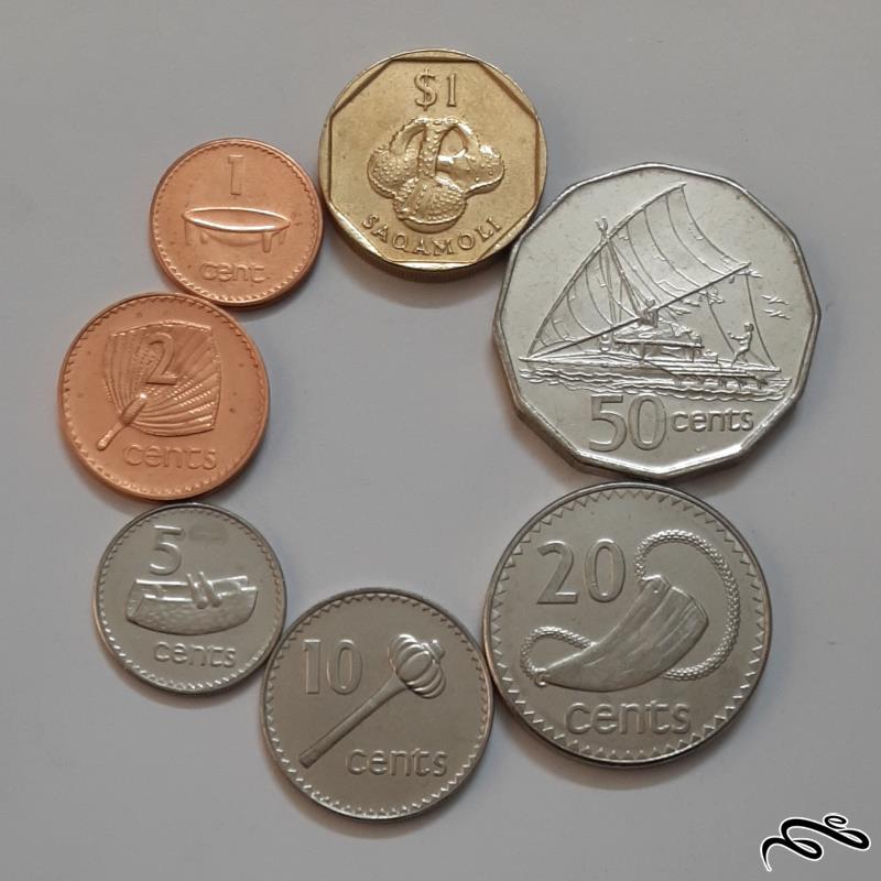 ست کامل سکه های فیجی