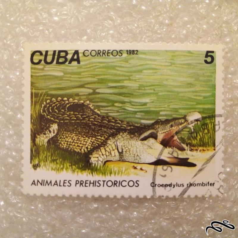 تمبر باارزش قدیمی کوبا 1982 / تمساح / گمرکی (92)6