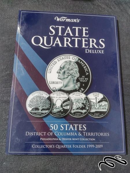 البوم 2 لوکس سکه ایالت های امریگا برای کوارترهای ضرب ایاالت های دنور و فیلادلفیا