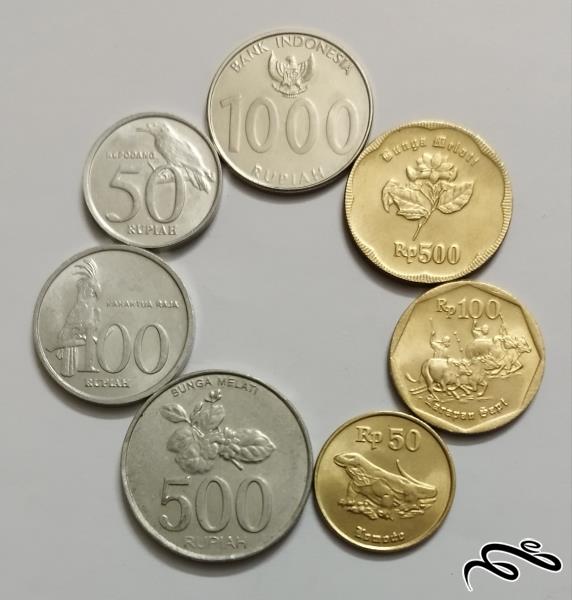 ست کامل سکه های اندونزی