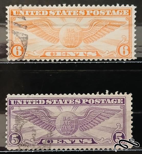 پست هوایی airmail / باطله - نایاب / چاپ امریکا