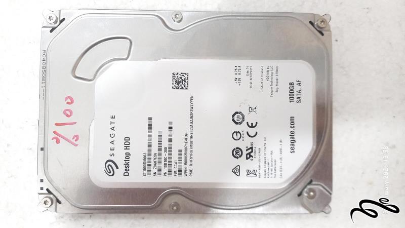 هارد Seagate ST1000DM003 1TB سلامت 100 درصد SATA