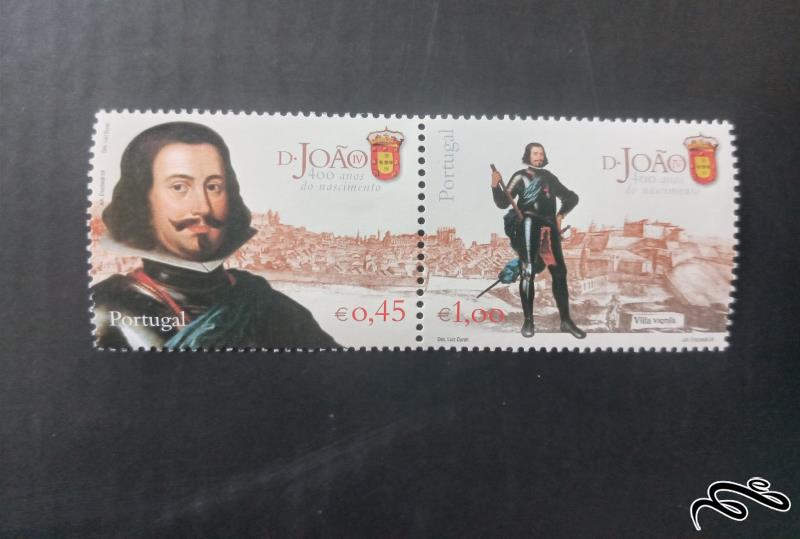 پرتغال2004 ارزش اسمی تمبرها(یورو)  400مین سالگرد تولد ژائو پادشاه پرتغال