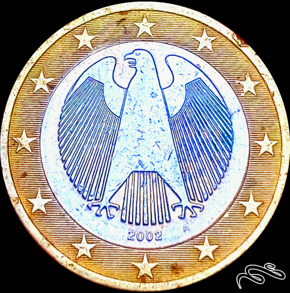 سکه یک 1 یورو 2002 (A) آلمان