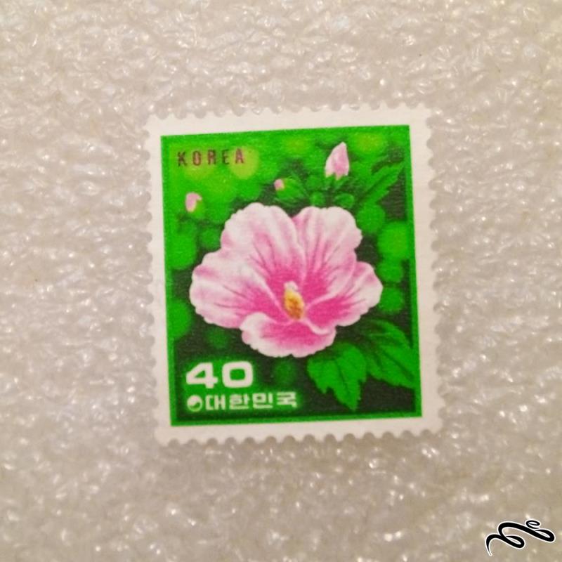 تمبر زیبای کره . گل (93)6