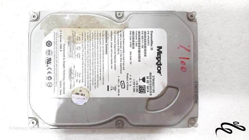 هارد Maxtor STM380211AS 80GB سلامت 100 درصد SATA
