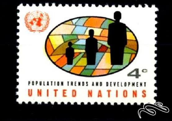 تمبر باارزش ۱۹۶۵ سازمان ملل نیویورک (۹۴)۷+