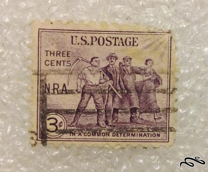 تمبر زیبا و ارزشمند قدیمی 3 سنت امریکا .باطله (96)4