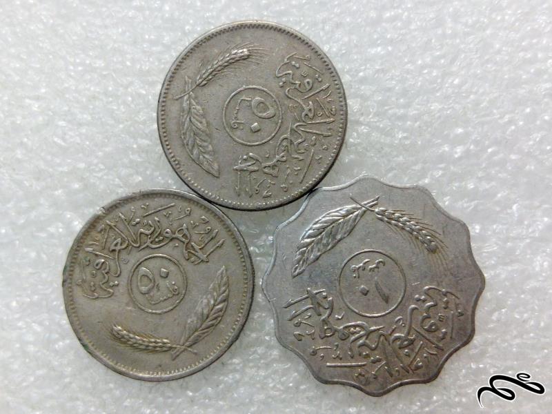 ۳ سکه زیبای ۱۰و۵۰ فلوس عراقی.با کیفیت (۰)۷۱