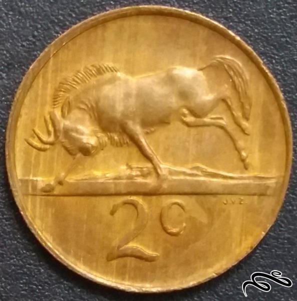 2 سنت قدیمی و کمیاب 1981 آفریقای جنوبی (گالری بخشایش)