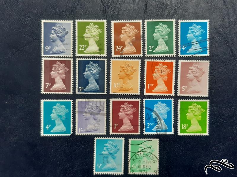 سری تمبر های ملکه - بریتانیا