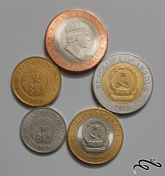 ست کامل سکه های آنگولا