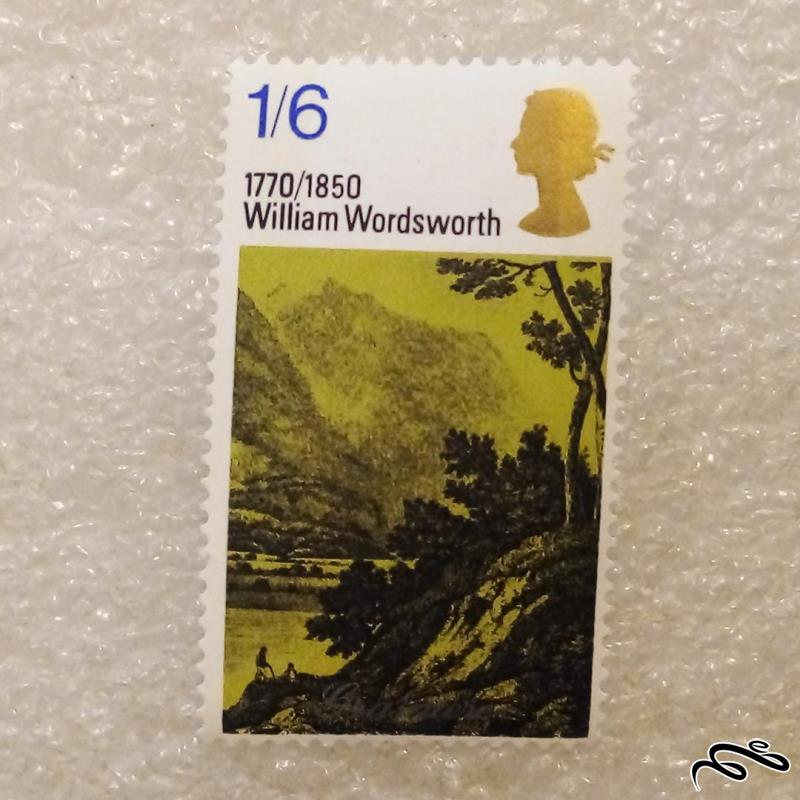 تمبر انگلستان/بریتانیا/انگلیس 1970 بزرگداشت ویلیام وردزورث (91)6