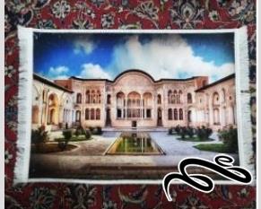 تابلو فرش  طرح  خانه بروجردی ها در کاشان