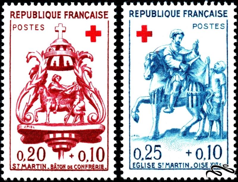 فرانسه 1960 Red Cross