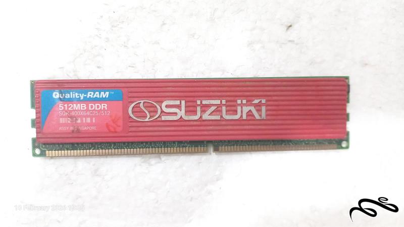 رم Suzuki DDR ظرفیت 512MB باس 400 هیت سینک دار