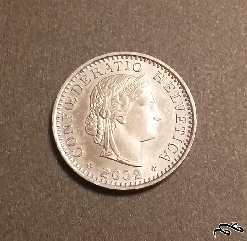 سکه 20 راپن سوئیس 2002