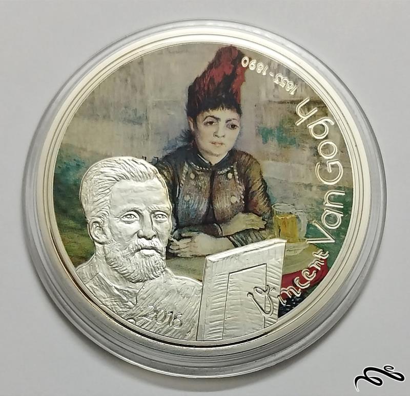 سکه 1000 فرانک گابن یادبود ونسان ون گوگ