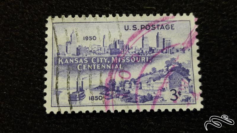 تمبر خارجی قدیمی و کلاسیک ایالات متحده آمریکا 1950