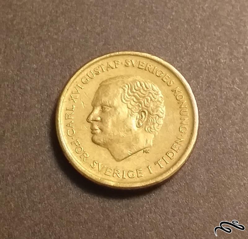 سکه 10 کرونور سوئد 1991