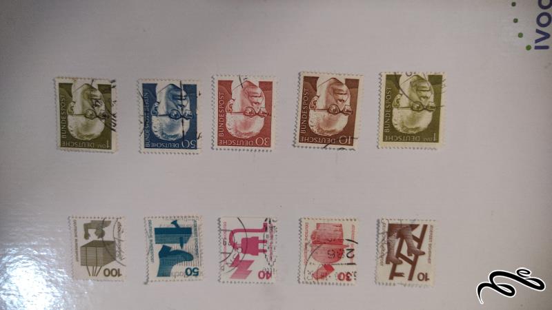 ست ده  تایی تمبر از کشور آلمان
