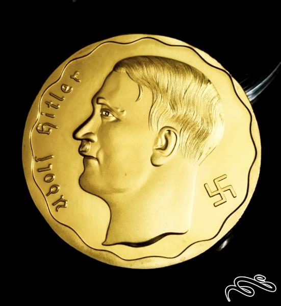 سکه یادبود  روکش طلا از آلمان هیتلری