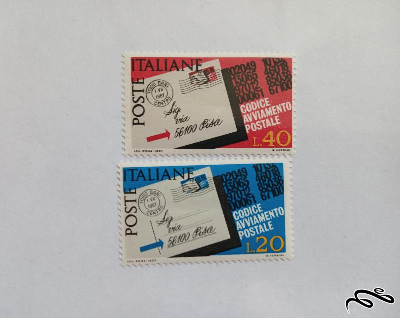ایتالیا 1967 سری معرفی کد پستی