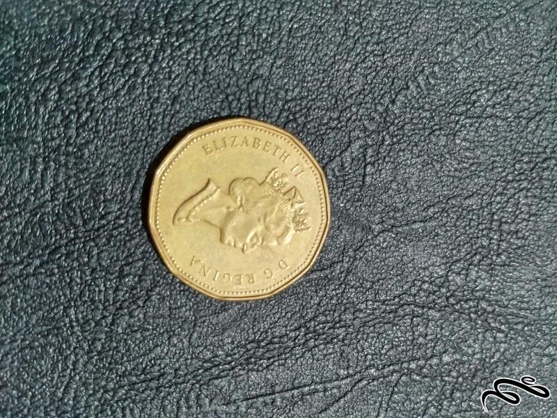 سکه یک دلار برنز کانادا 1995 کیفیت خیلی خوب