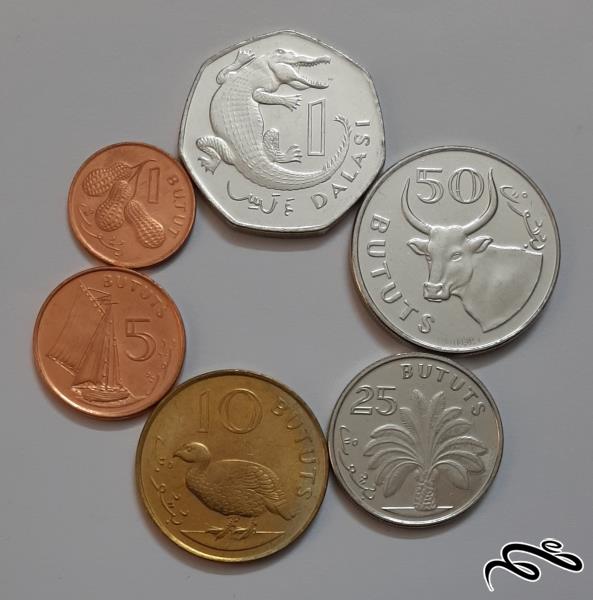 ست کامل سکه های گامبیا