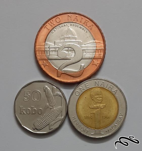 ست کامل سکه های نیجریه