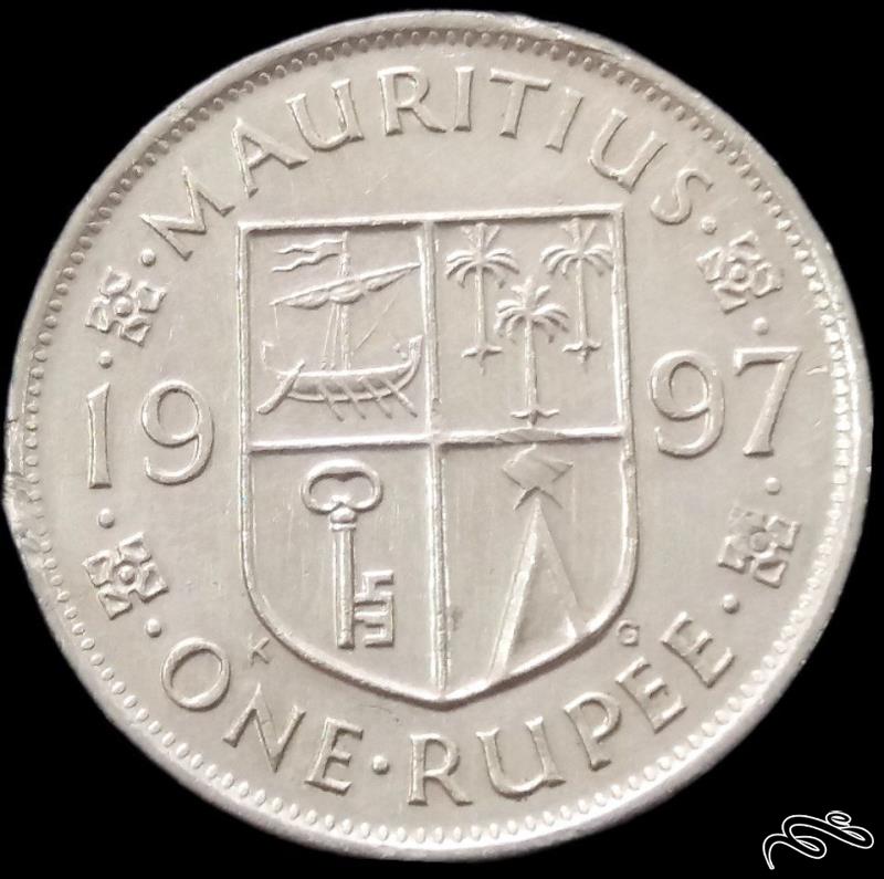 1 روپیه کمیاب 1997 موریس  (گالری بخشایش)