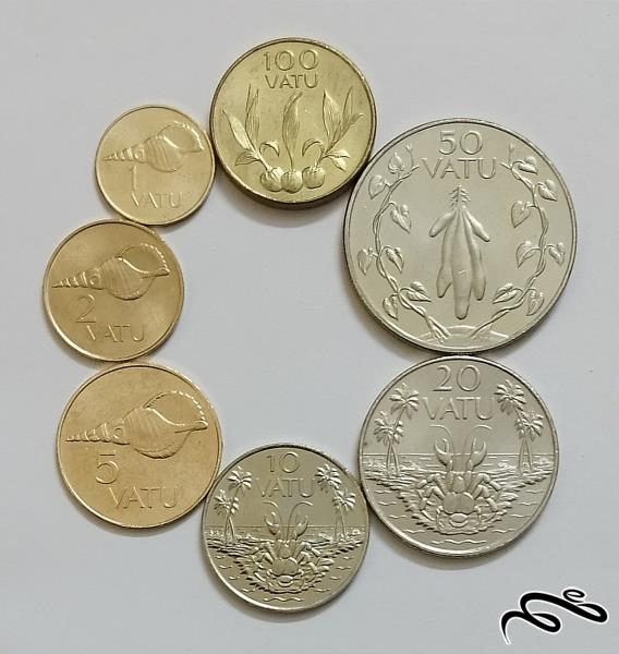 ست کامل سکه های قدیم وانواتو
