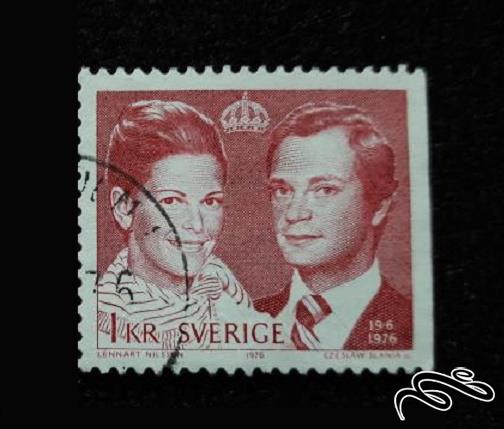5 تمبر زیبای قدیمی باارزش 1976 سوئیس . شخصیت . باطله  (94)7