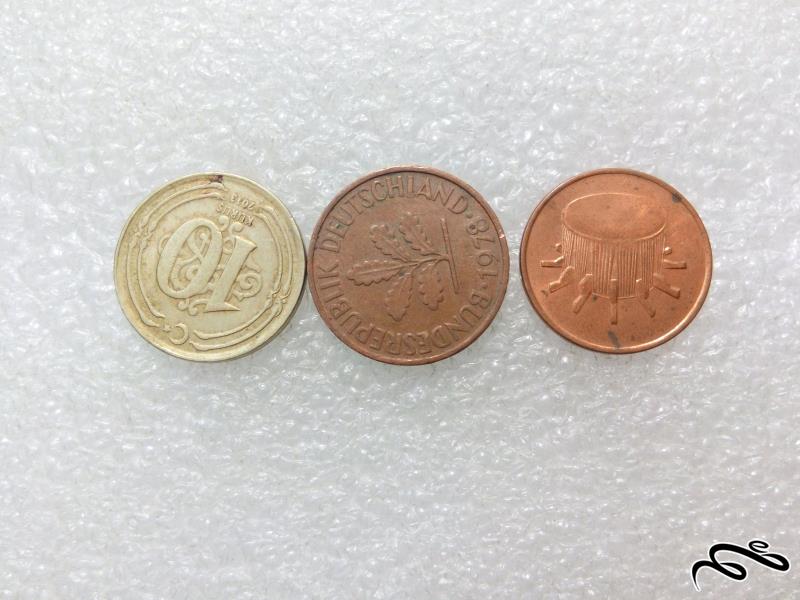 3 سکه زیبای خارجی.بسیار با کیفیت (0)68