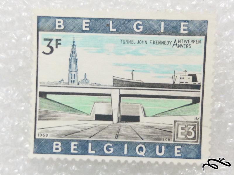 تمبر زیبا، قدیمی و ارزشمند پل ۱۹۶۹ کشور بلژیک (۹۸)۳