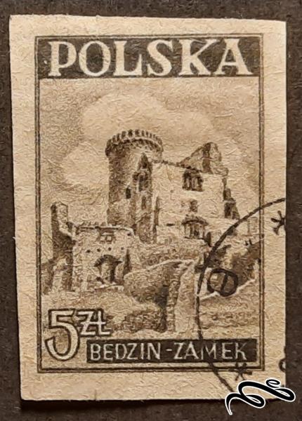 تک تمبر لهستان ۱۹۴۶ (نایاب و ارزشمند)