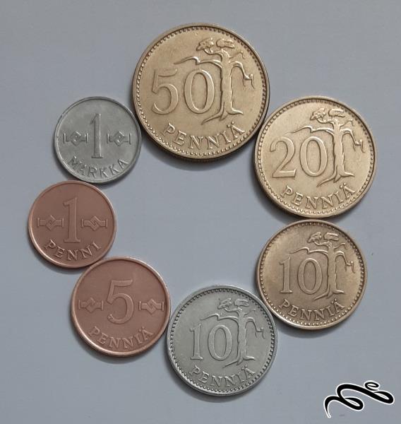ست سکه های قدیم فنلاند