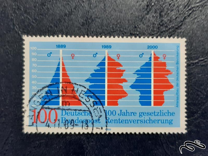 تمبر  آلمان 1989.