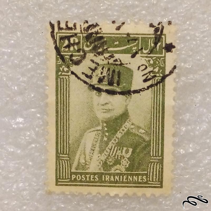 تمبر زیبای باارزش 2 ریال رضا شاه (96)2