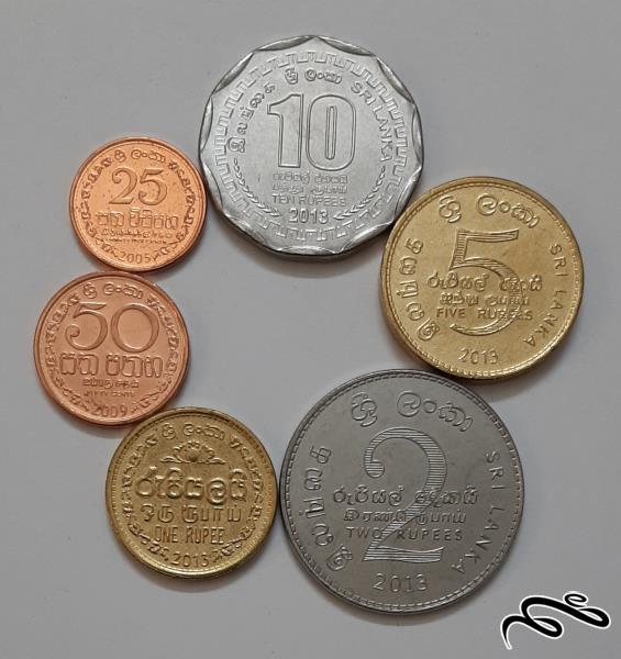 ست کامل سکه های سریلانکا