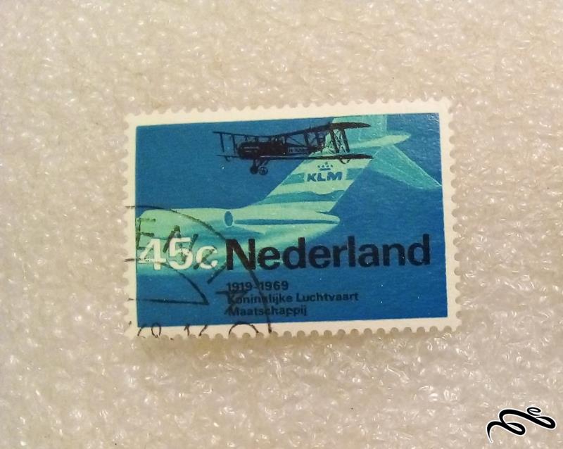 تمبر باارزش قدیمی ۱۹۶۹ هلند. هواپیما (۹۳)۱