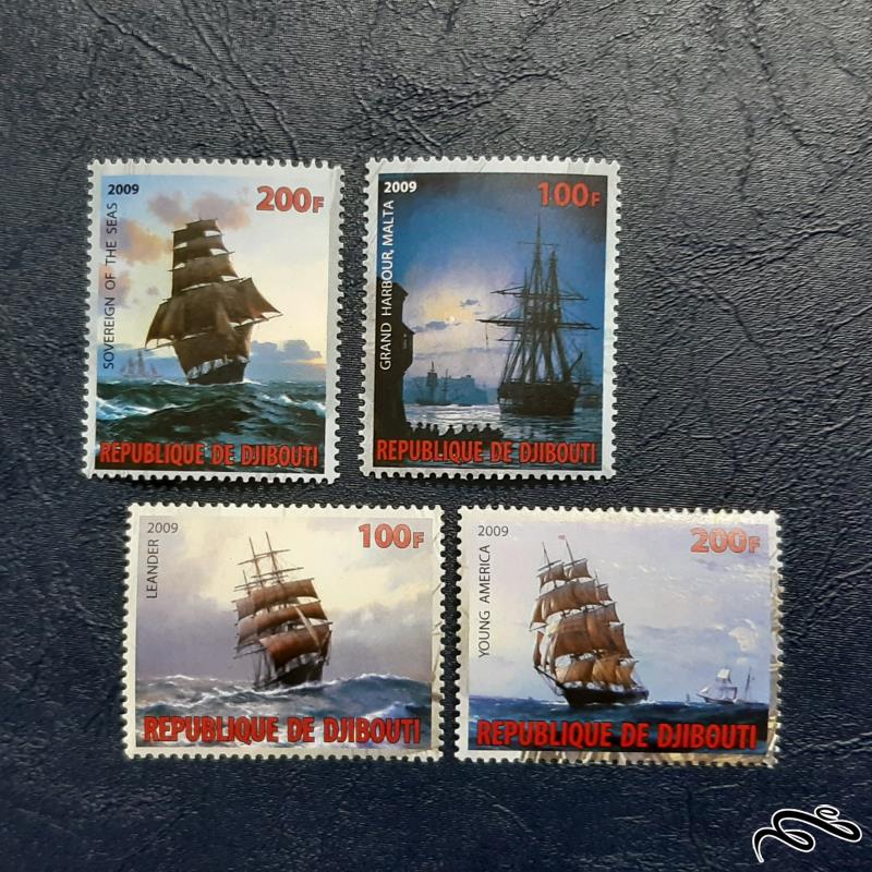 سری تمبرهای کشتی های بادبانی جهان - جیبوتی 2009