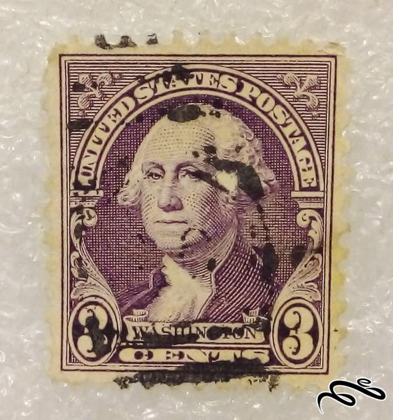 تمبر باارزش قدیم کلاسیک 3 سنتی امریکا واشنگتن (96)1