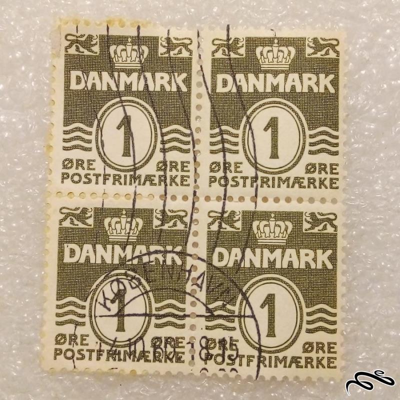 بلوک تمبر باارزش قدیمی ۱۹۸۰ دانمارک . مهر کپنهاک . باطله (۰۰۴)