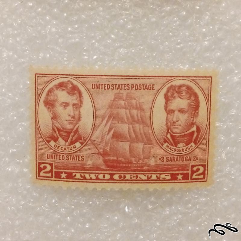 تمبر زیبای باارزش 2 سنت قدیمی کمیاب امریکا در حد نو (95)4
